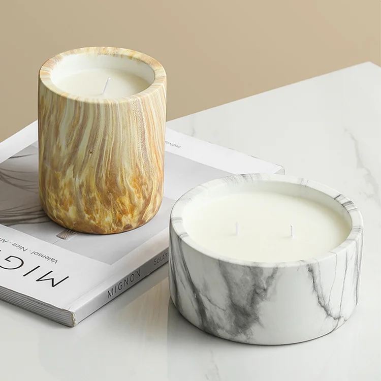 In Stock Warmer Vessel With Lid Ceramic Candle Holder