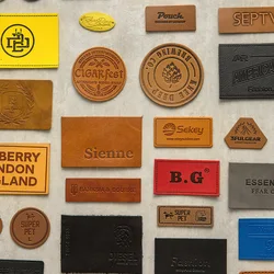 2022 Fashion custom adhesive skillful manufacture plate pu leather label