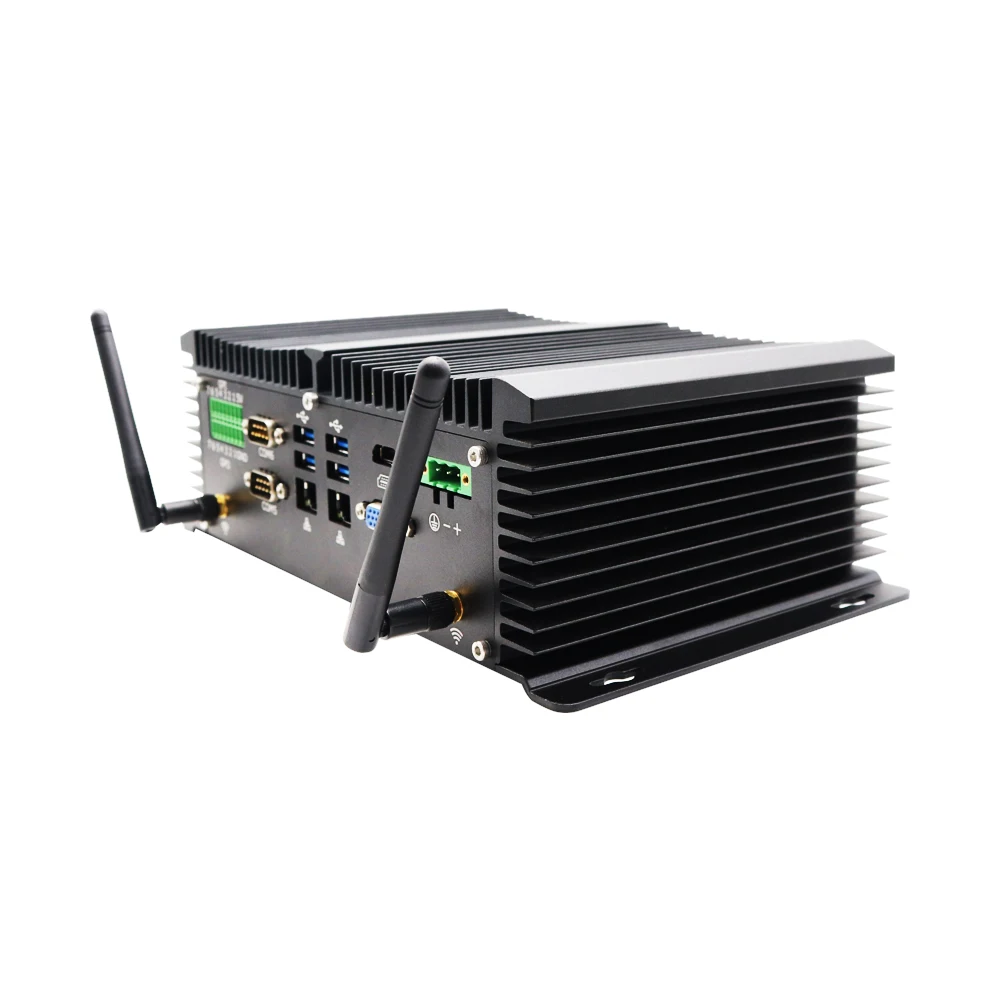 Cheapest Intel Core i5 8250U 6*COM 4 x Intel i210/i211 Gigabit RJ45 LAN Fanless Embedded Desktop Computer Industrial Mini PC