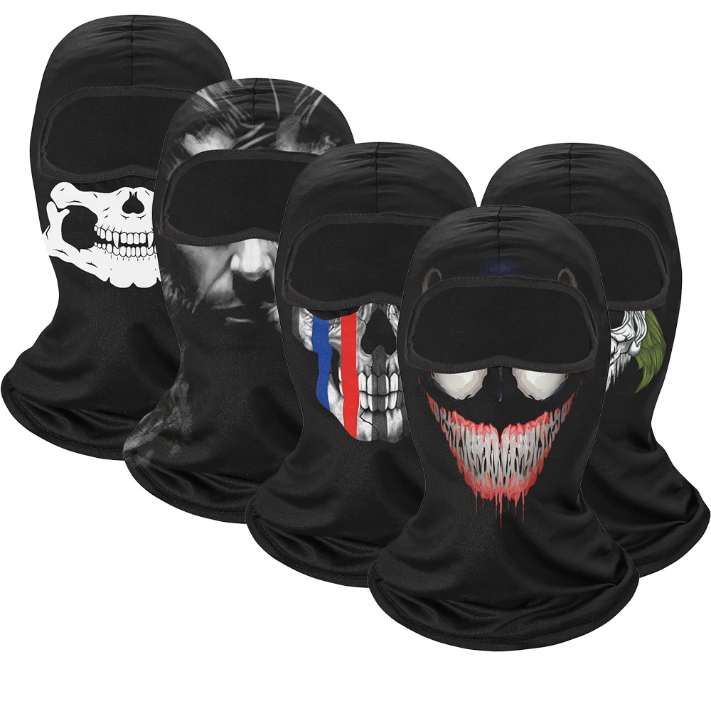 Colorful Design Motorcycle Full Face Mask Dust Protection Windproof Hat Ski Mask Custom Logo Balaclava