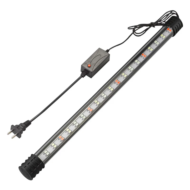 Low Energy Consumption Submersible Fish Tank LED Light Aquarium Lamp With Double Row Light Beads For Fish Lighting