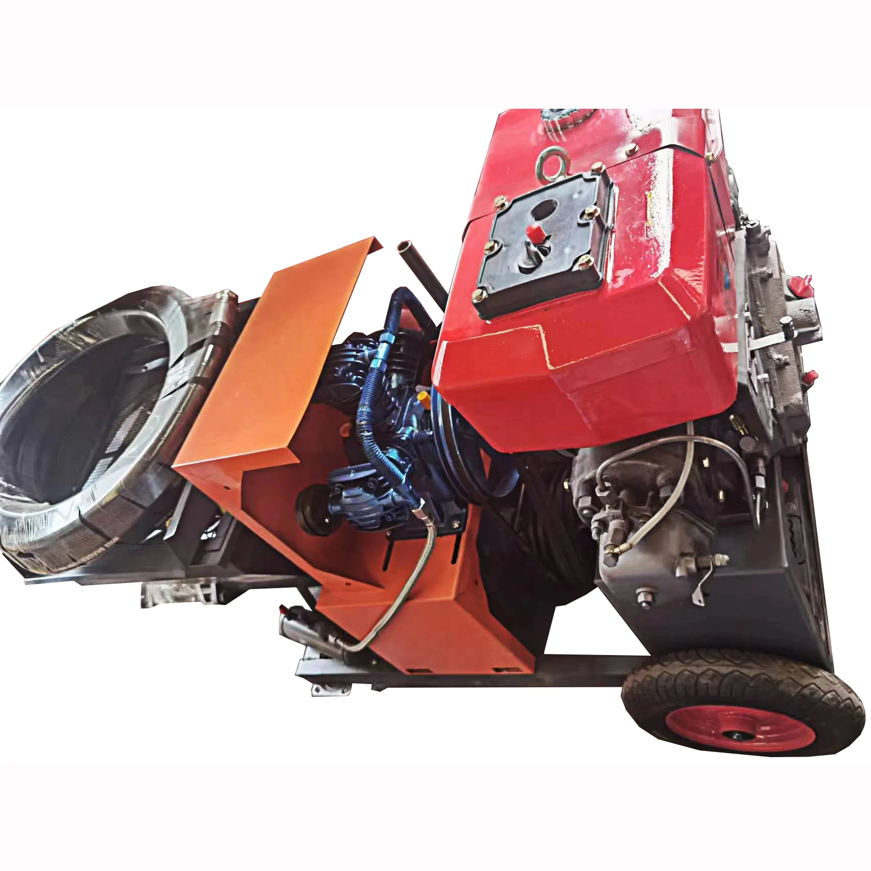 Low Cost Plaster Pump Mortar Spray Machine Diesel Mortar Sprayer Machines High Power Engine Cement Mortar Sprayer In Ghana