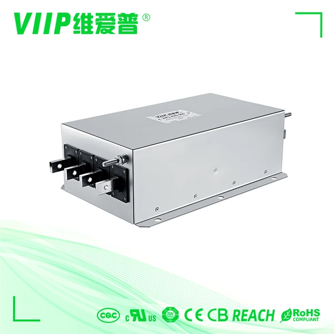 380/440VAC, Screw connection, 3 phase power line noise filter  with low pass EMC filter
