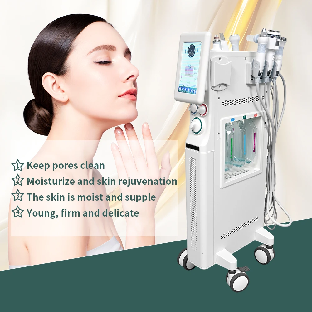 New Arrival Vertical 7 in 1 Hydro microdermabrasion facial wrinkle removing and care machine professional 2023