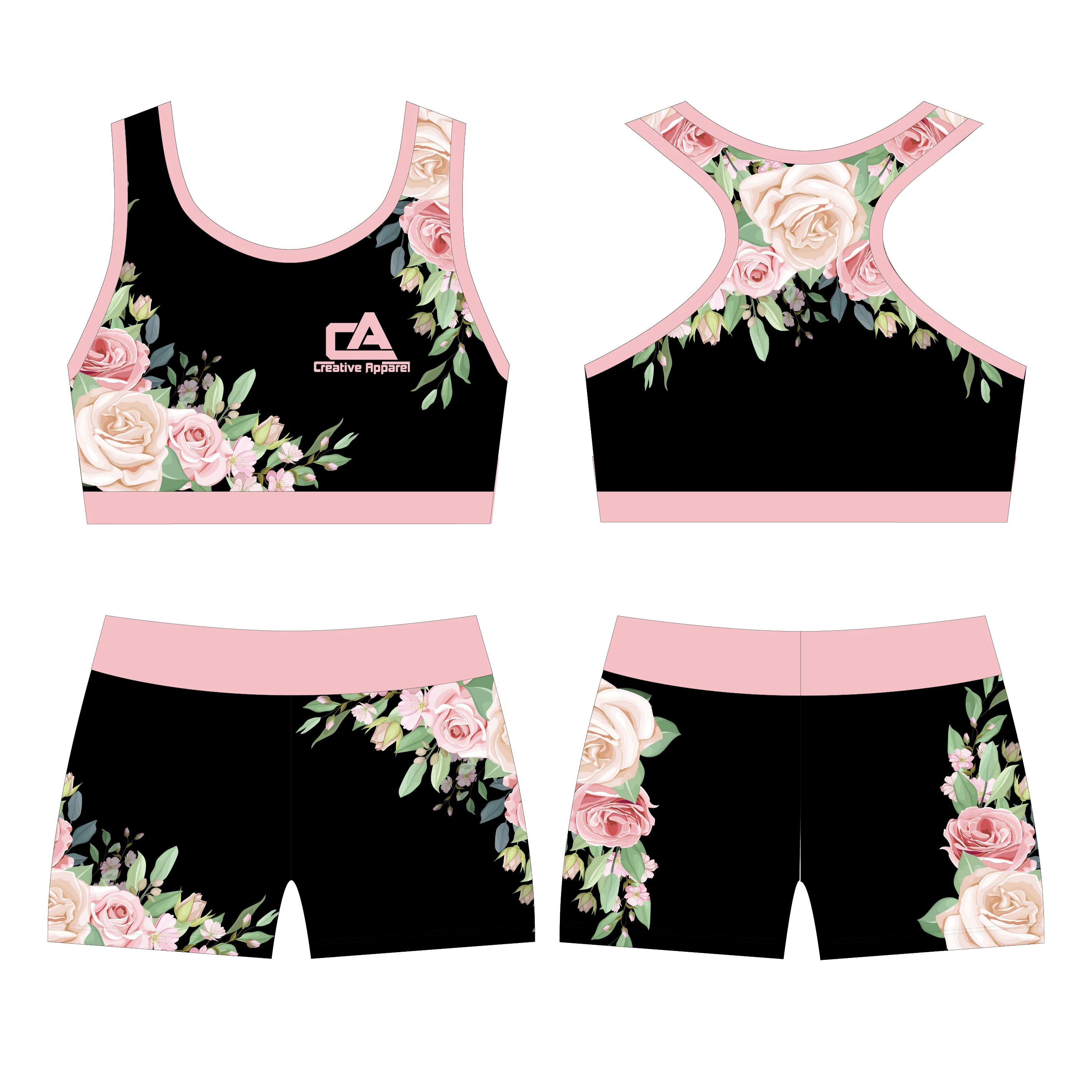 All Star Cheerleader Cheer Uniforms Costume For Training