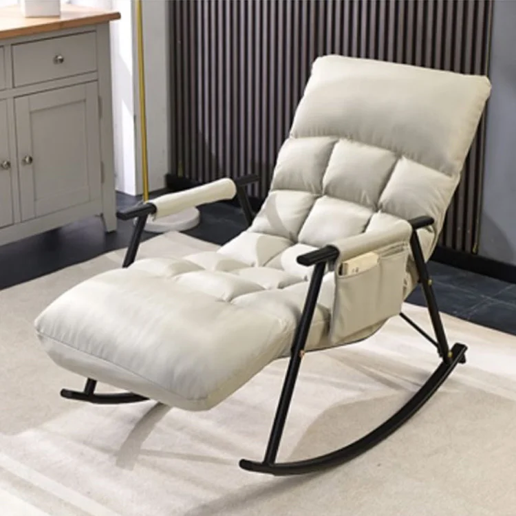 Rocking Chair Balcony Home Leisure Rocking Chair Recliner Adult Bedroom Lazy Sofa Living Room Nap Chair
