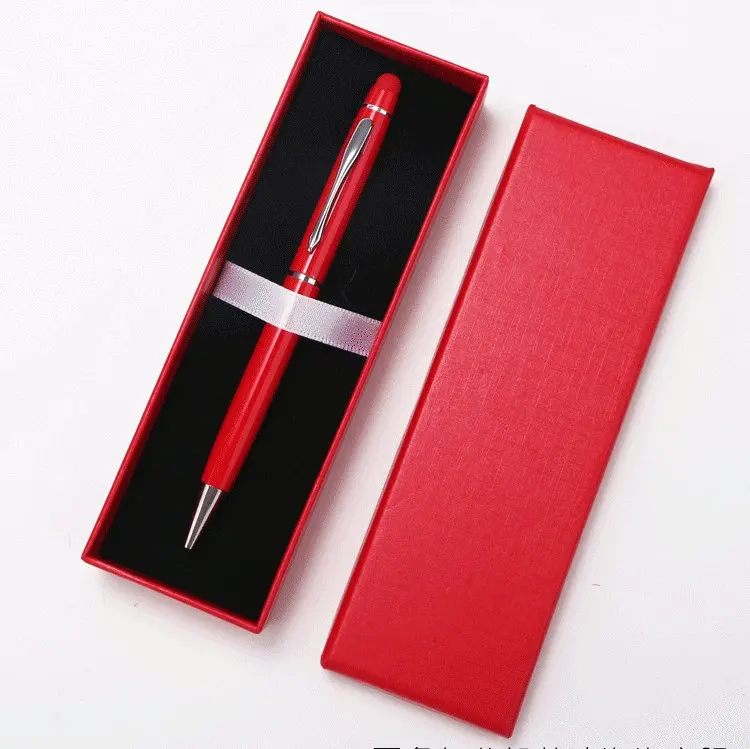 Ballpoint Pens 1.0mm Black Ink Soft Touch Click Metal Pen with Stylus Tip for Touch Screens Tablets Business Gifts School Office