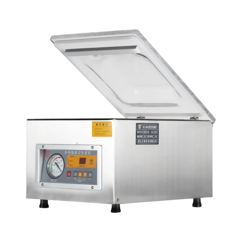DZ-260C  industrial/household chamber vacuum sealer machine food meat fruit and vegetable vacuum packing machines