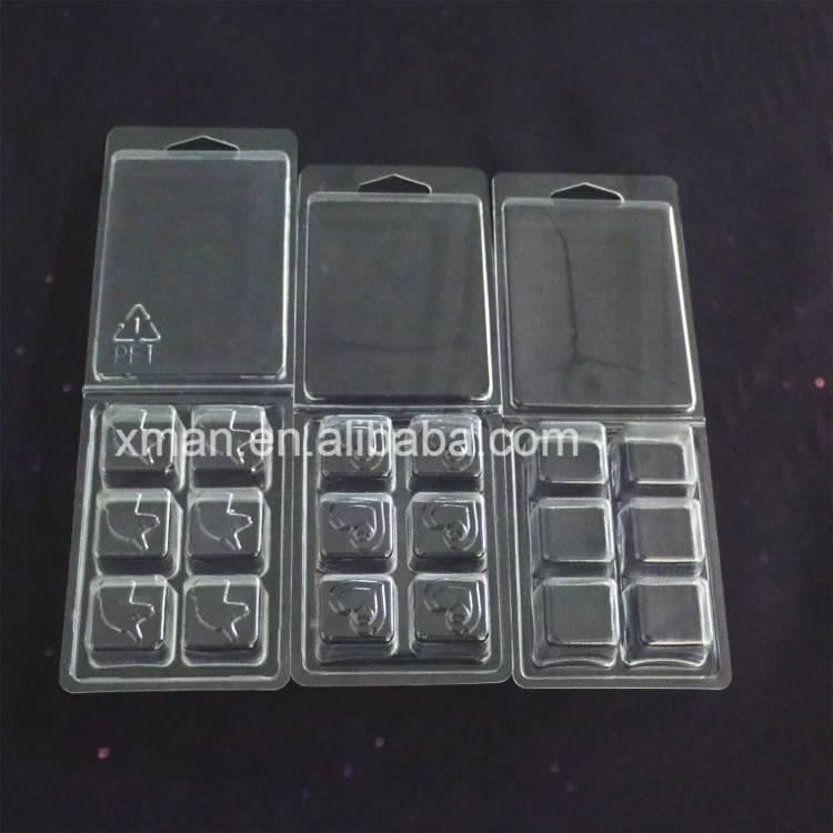 HOT SALE Clam Shell Melts Moulds for wax melt clamshell 6 cavity from China