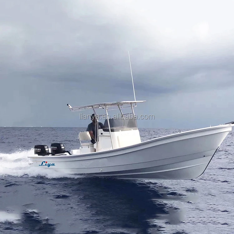Liya 25ft fiberglass fishing boat fiberglass vessel for sale