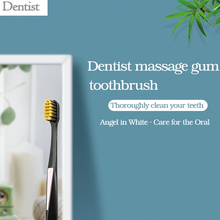 high quality  custom color massage gum super clean soft bristle adults manual toothbrush for home use travel use