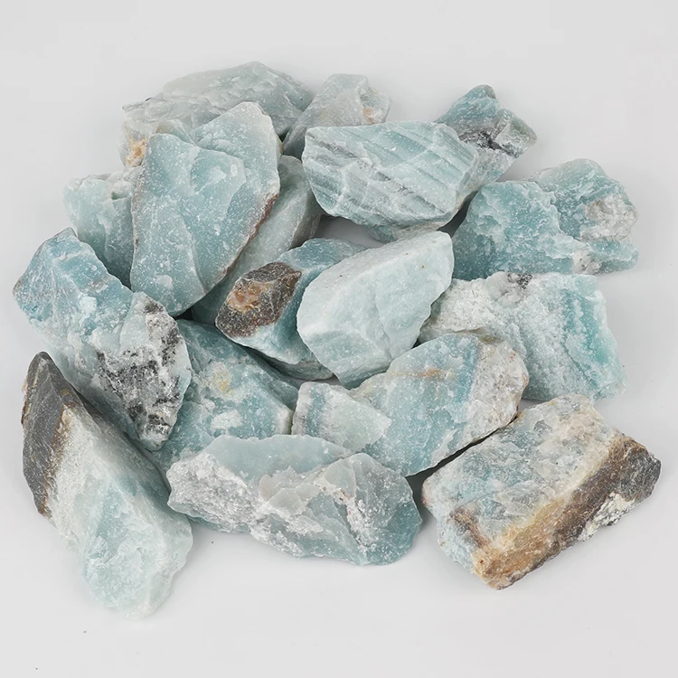 Natural Raw Rough Unpolished Amazonite Stone for Collection and Decoration