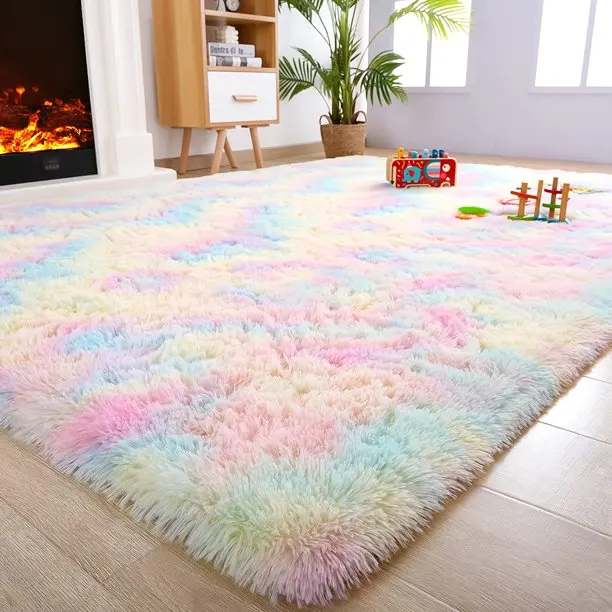 Hot Selling Living Room Bedsied Fluffy Shaggy Carpet And Rugs Floor Mat Fluffy Carpets For Bedrooms Shaggy Rug