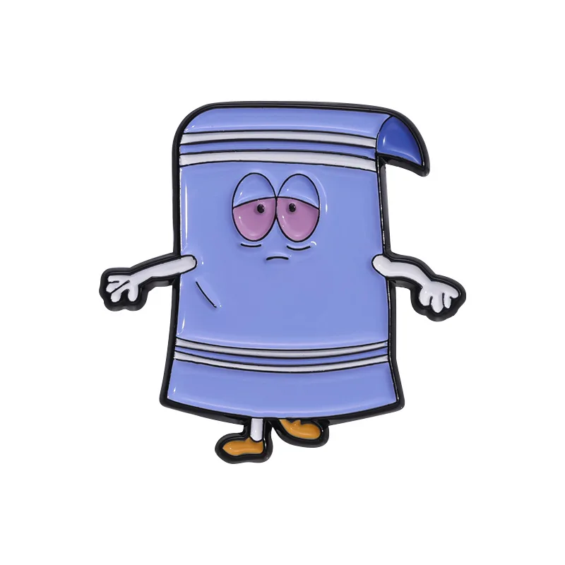 Comedy Cartoon Anime Enamel Pins Custom Fantastic Towel Brooches Lapel Badges Funny Jewelry Gift for Friends