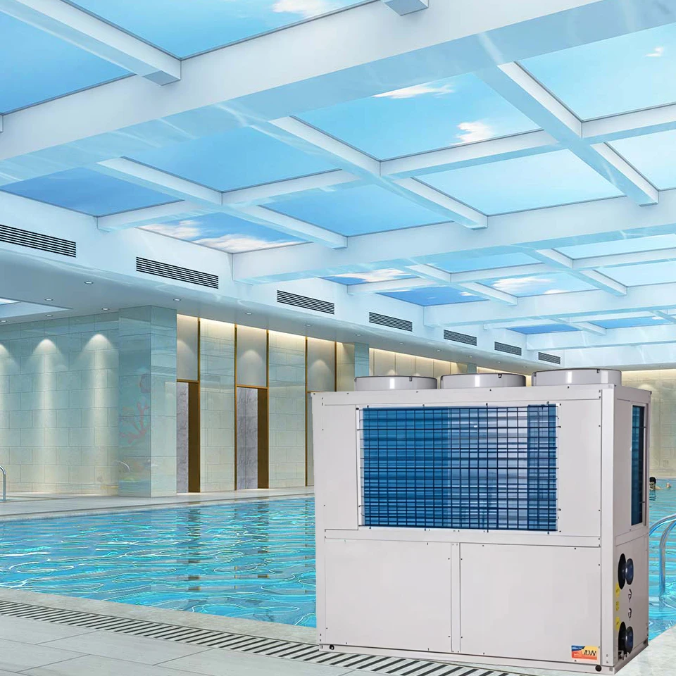 Factory Price R32 EEV 12KW 24KW 55KW 80KW Swimming Pool Heat Pump DC Inverter Pool Heat Pump for swimming pool