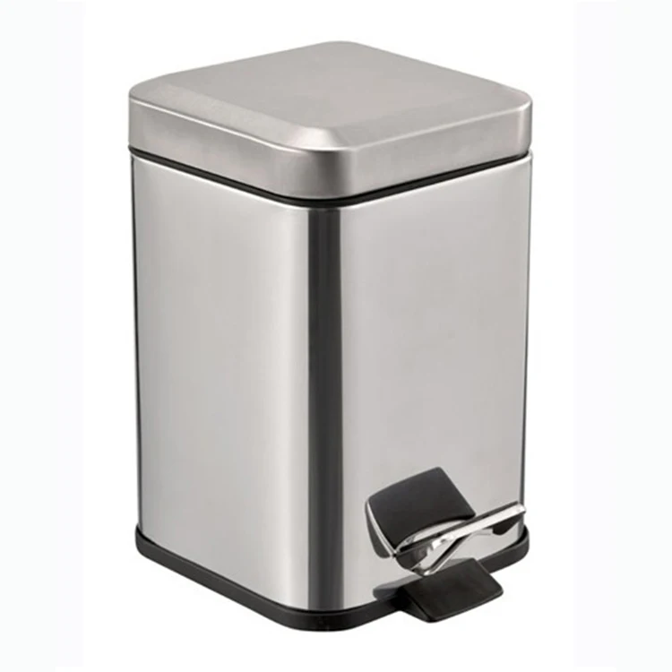 BX rectangle 5L black cold sheet step trash can trash bin waste bin
