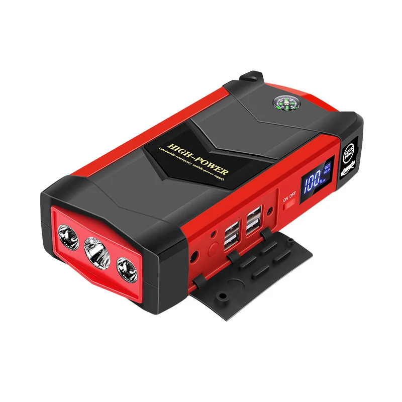 6.0L Gasolune 4.0L Diesel 12V Battery Powerful Compass Car Jump Starter Emergency Rescue Led Light Portable Booster Jump starter