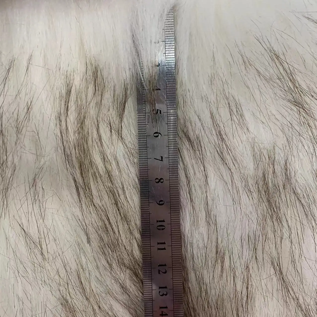 Plush Fabrics Plush Fox Fur Dyed Tip Hair Hat Collar Clothing Crafts Toys Pillows