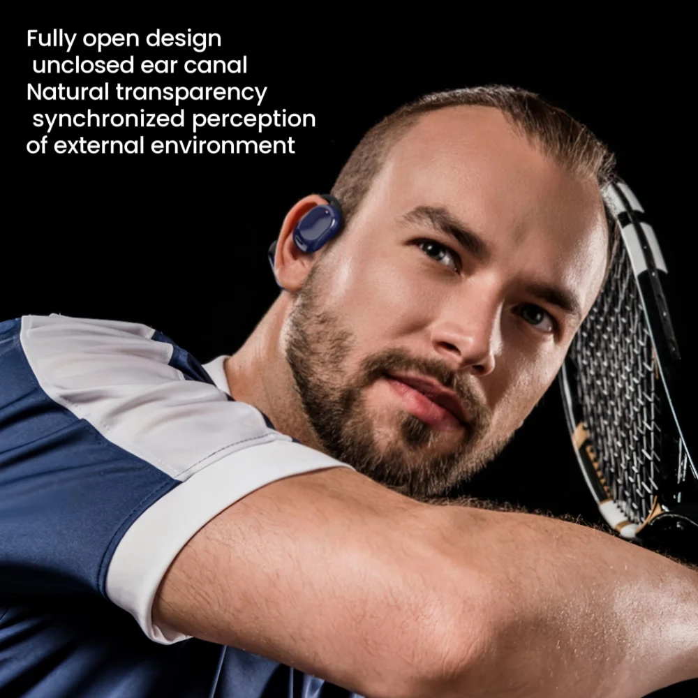 True Wireless Gaming Earphones LED Digital Display Low Battery Latency Motion E-Sports Non-Noise Cancelling TWS Bone Headphones