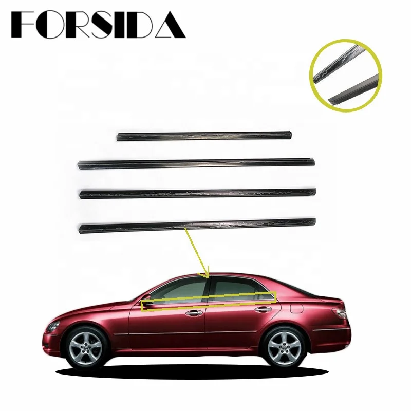 Car Parts Auto Accessory  Rear Right OEM 75730-0R020 For Toyota RAV4 Black Window Weatherstrip Seal Belt