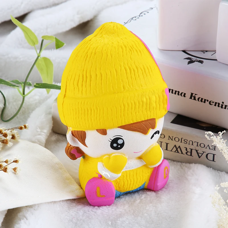 cute girl Squishy Toy Hot Selling Decompression Squeeze Toy PU Stress Balls portrait Toys