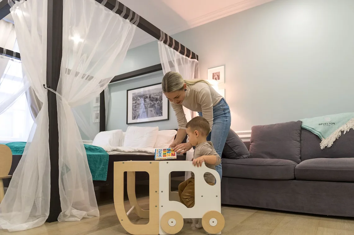 Kids Learning Tower Toddler Kitchen Stool Helper 2-in-1 Toddler Kitchen Step Stool