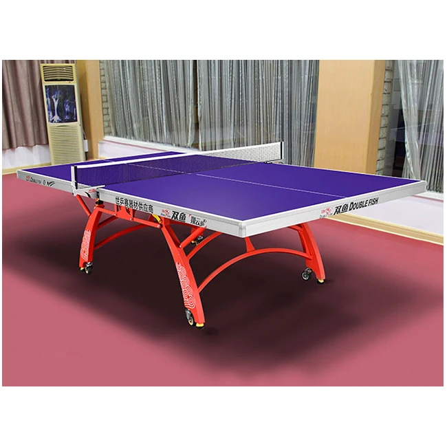  Двойные складные подвижные настольные теннисные столы Doublefish 328A ITTF для