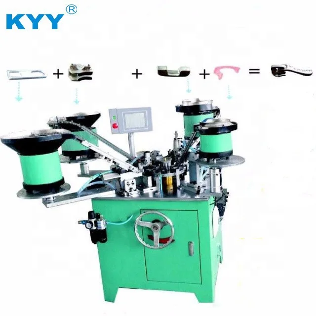 KYY Autolock Zipper Assembly Machine, Zipper Slider Machinery(5 Components, Four Points), Zinc-Zippers-Making-Machine