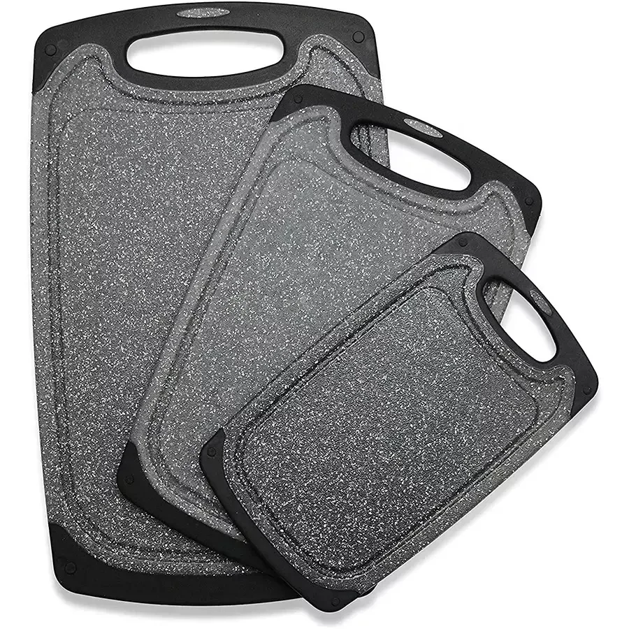 wholesale custom vegetable fruit meat chopping board sets multi purpose 3 pcs kitchen plastic cutting boards
