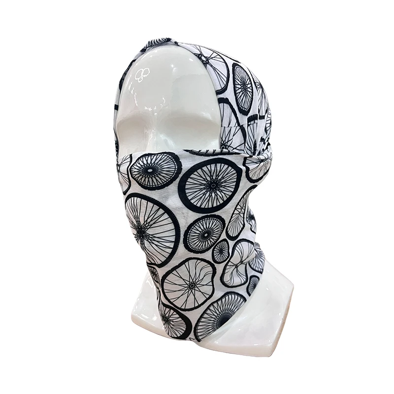 Custom Pattern Tubular Hiking Bandana Riding Face Mask with Dust Wind Sun Protection Rave Festival Seamless Bandana Tube Scarf