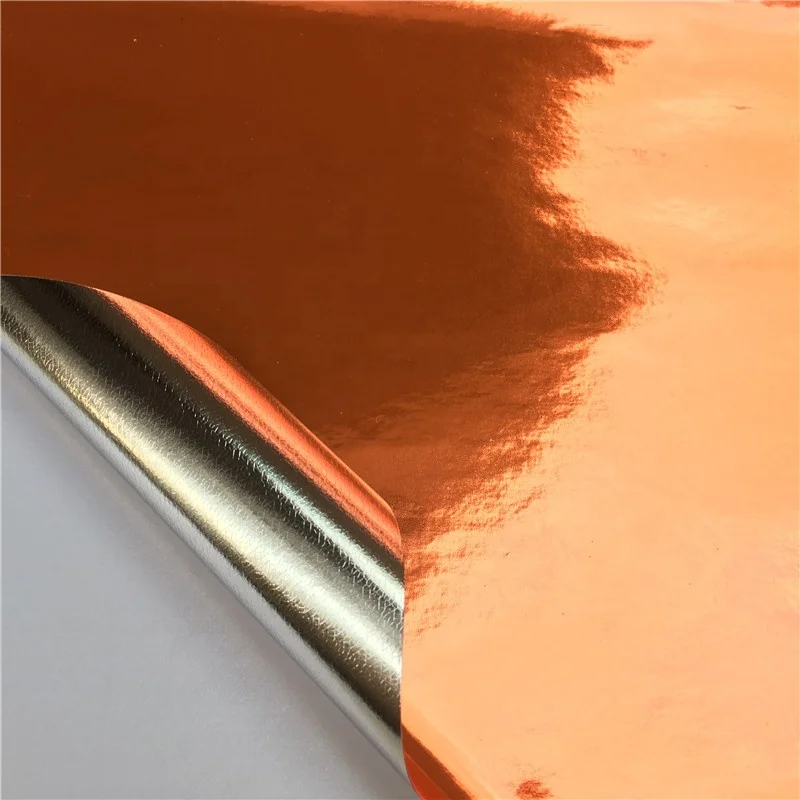 flexible wrap viny Gloss Focus Orange Chrome Mirror Vinyl Car Wrap Sticker with Air Release Bubble Free anti-wrinkle