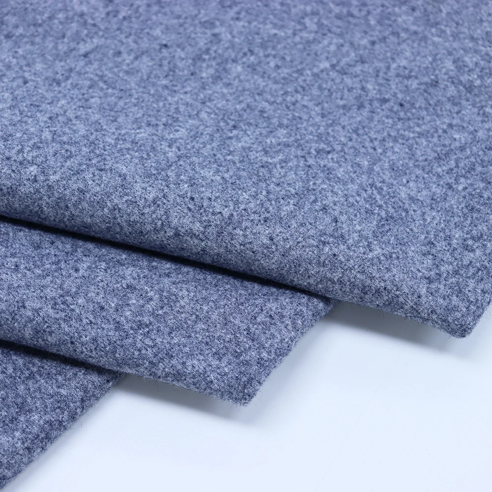 ready stock yarn dyed birdseye fancy poly woolen tweed fabric China