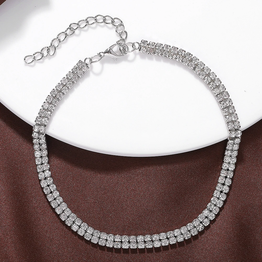 
23587 Dvacaman Full Diamond Bangle Stainless Steel Colorful Rhinestone Eye Bracelets For Women Jewelry 