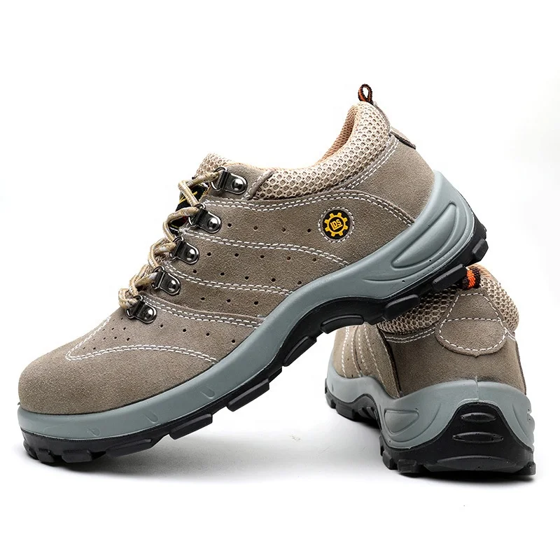 Comfortable Breathable Safety Shoes Worker Security Steel Toe Cap Shoes for Men