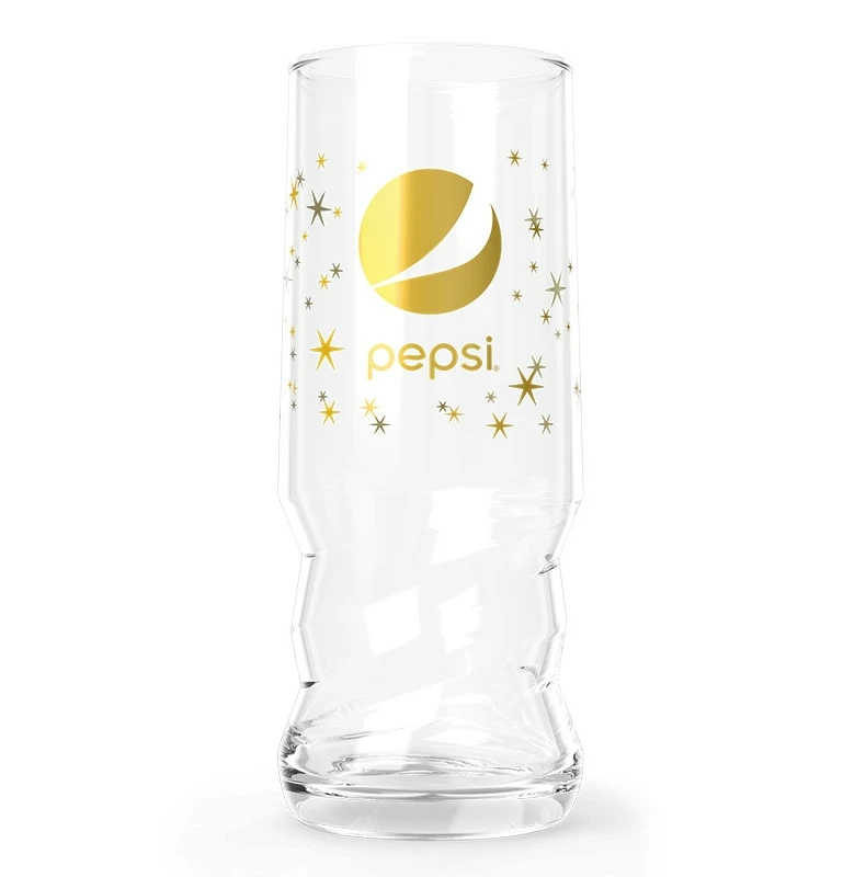 Custom Branded 370ml Coke Beer Glass Twisted Cola Whiskey Wine Glass
