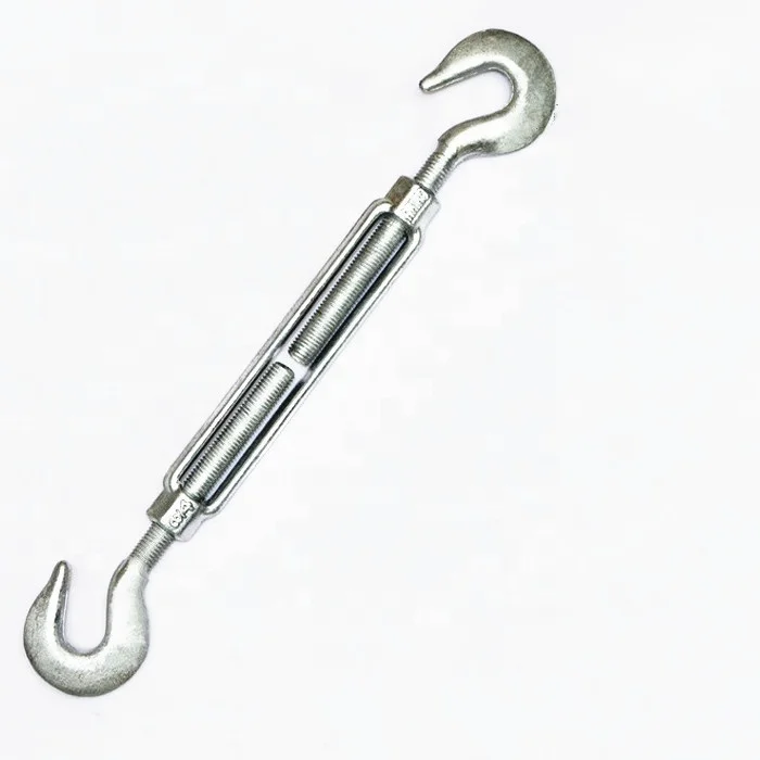 galvanized Us Type Drop Forged Hook To Hook wire rope fittings Turnbuckle