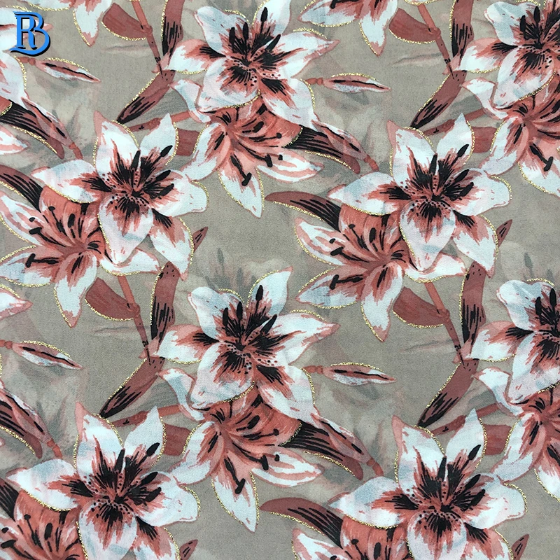 High twist 75D low price woven pleating soft hand feeling korean chiffon fabric for dress