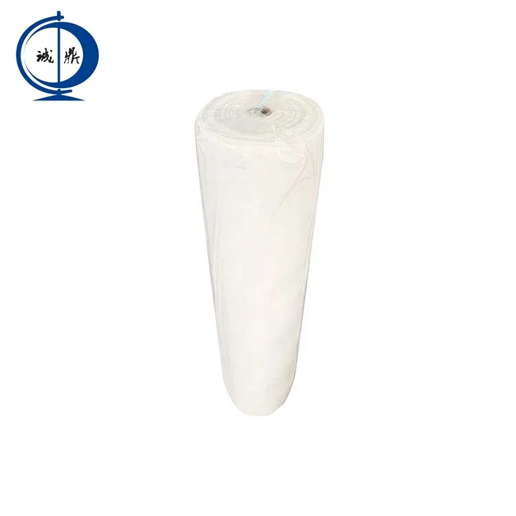 PE Film Laminated Adhesive Glue Back Carpet Cover Waterproof White Felt Nonwoven Fabric Rolls
