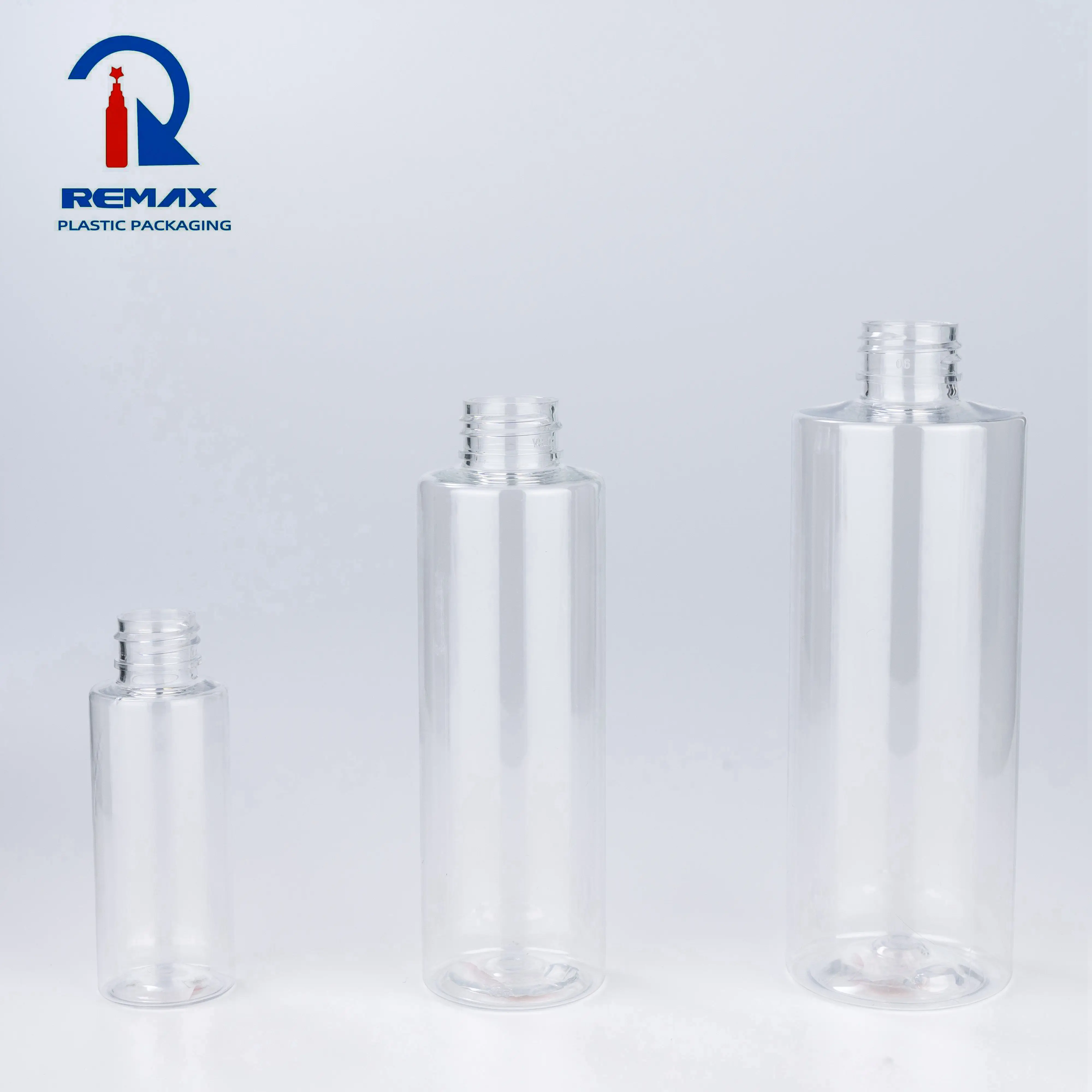 Colorful Clear Plastic Cosmo Bottle For Shampoo Cylindrical Bottles 200 Ml Boston Round Glass 250Ml 500Ml 1000Ml Pump