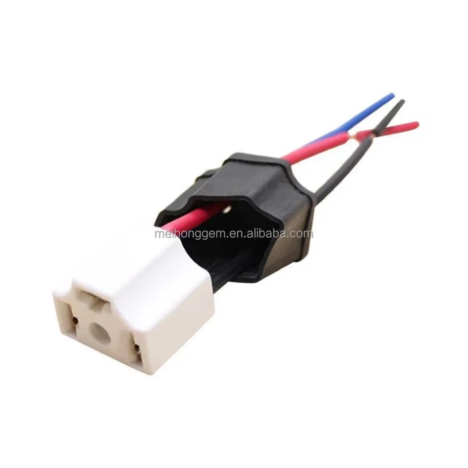 new 9003 Car Truck Female Ceramic Headlight Extension Connector Plug Light Lamp Bulb Wire Socket Adapter 9003