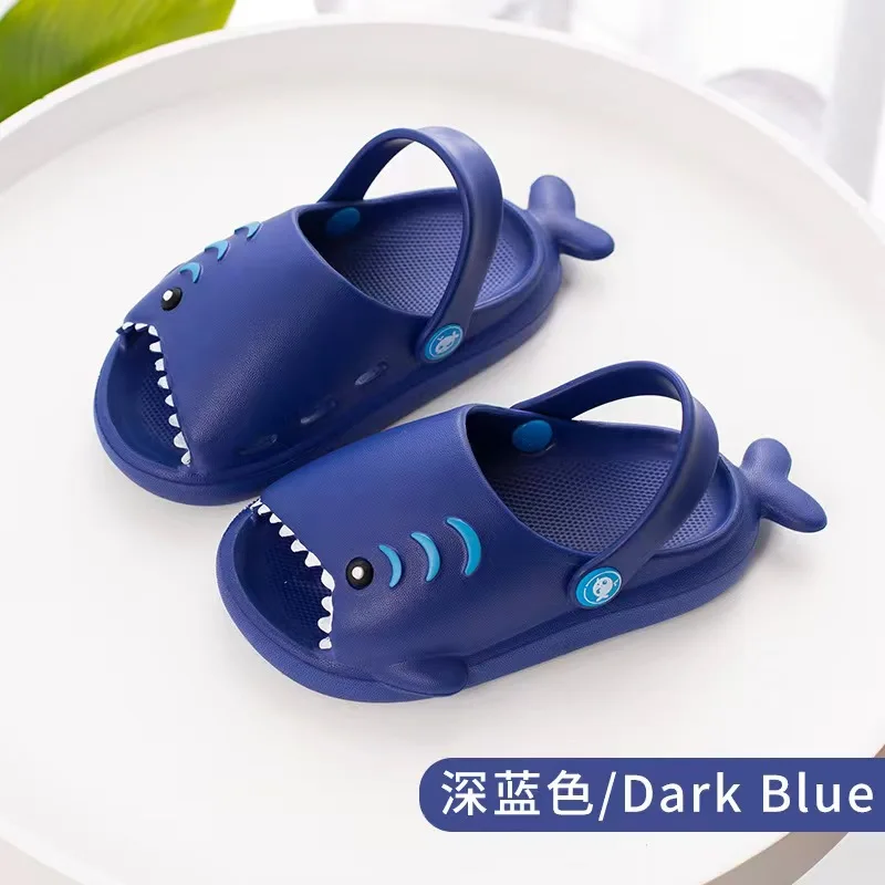 Factory Price Animal Shape Soft Comfortable Kids Cute Beach Shark EVA Sandal For Kids