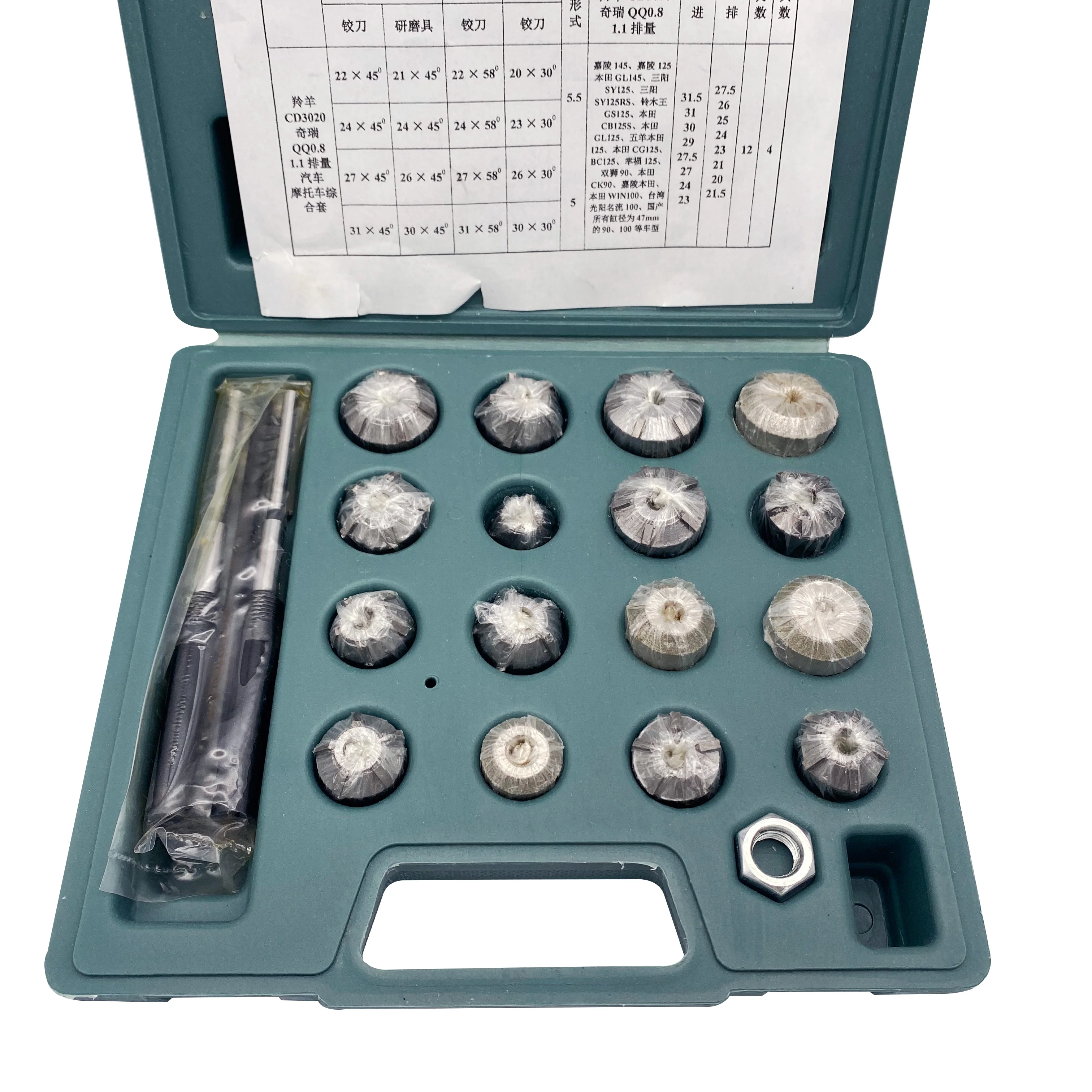 Valve Seat Cutter Motorcycle Vale Repair Valve Seat Reamer set