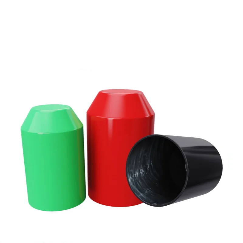 Coated With hot melt adhesive Black heat shrink end part cable wire shrinkable covers  plastic shrinkage covers