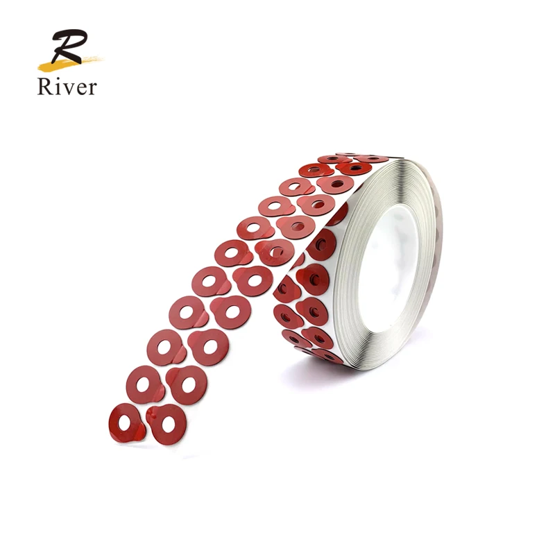 High quality 18*22mm Anti Slip Red Double-Sided Sticker Tape Optical Glasses Lens Blocking Pads