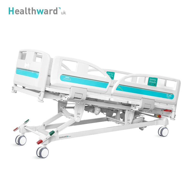 Y8t Healthward Multifunction Patient Used Hospital Bed Price Clinic Metal Foldable Adjustable Electric Medical ICU Bed