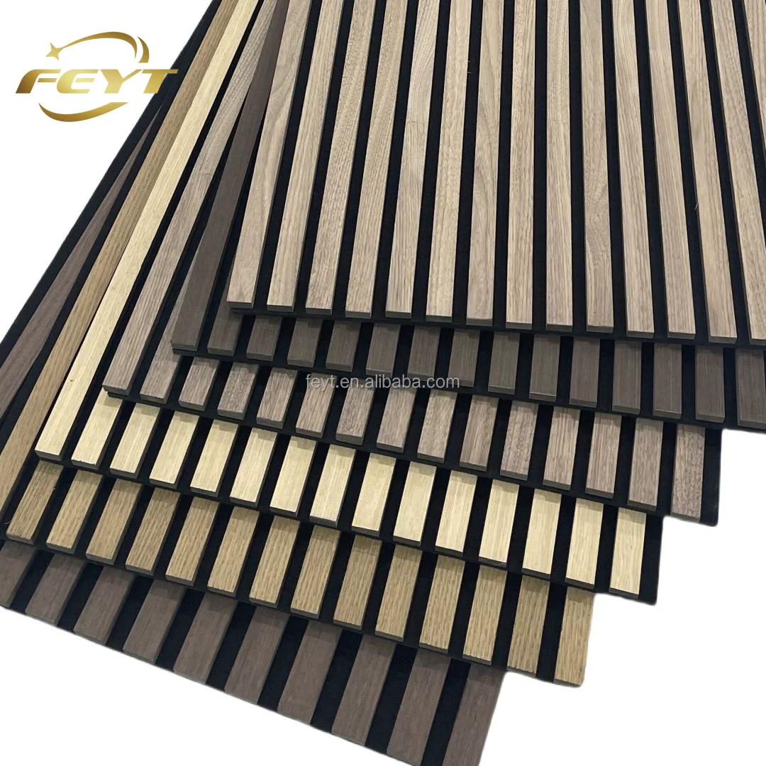 Eco-Friendly Decorative Fencing Panels Acoustic Foam Sound Insulator Sandwich Wood Veneer Wall Panels & Boards