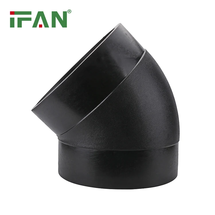 IFAN Factory Direct HDPE Drainage Pipe Fittings 75mm 400mm Pe Fittings ASTM D3035 Elbow Tee HDPE Fitting
