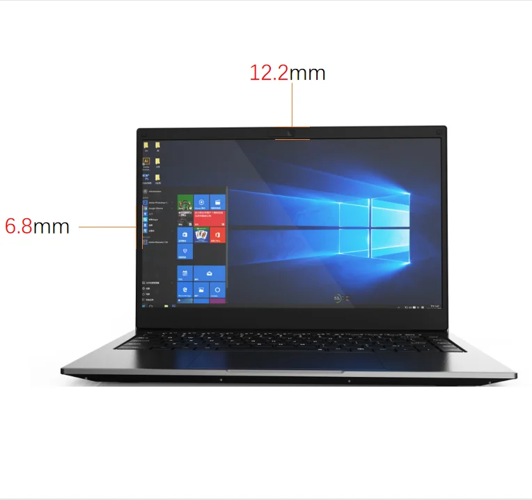 High end commercial use 14 inch narrow bezel plastic clamshell laptop notebook computer original intel core i5 i7