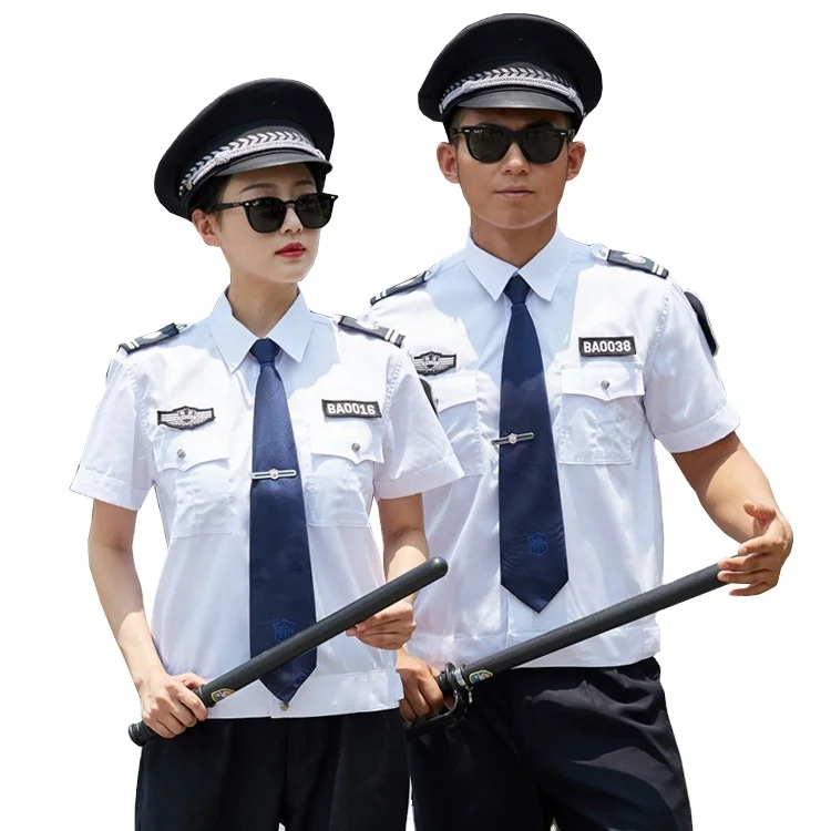 Cheap Price Tactical Airport Security Uniform Black Style Security Guard uniform Blue Security Top Uniforms