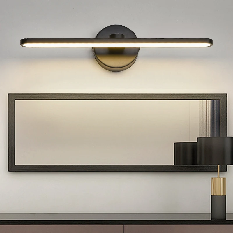 Black modern bathroom lighting house decoration lamp indoor vintage black wall lamp picture lights hotel led light for mirror